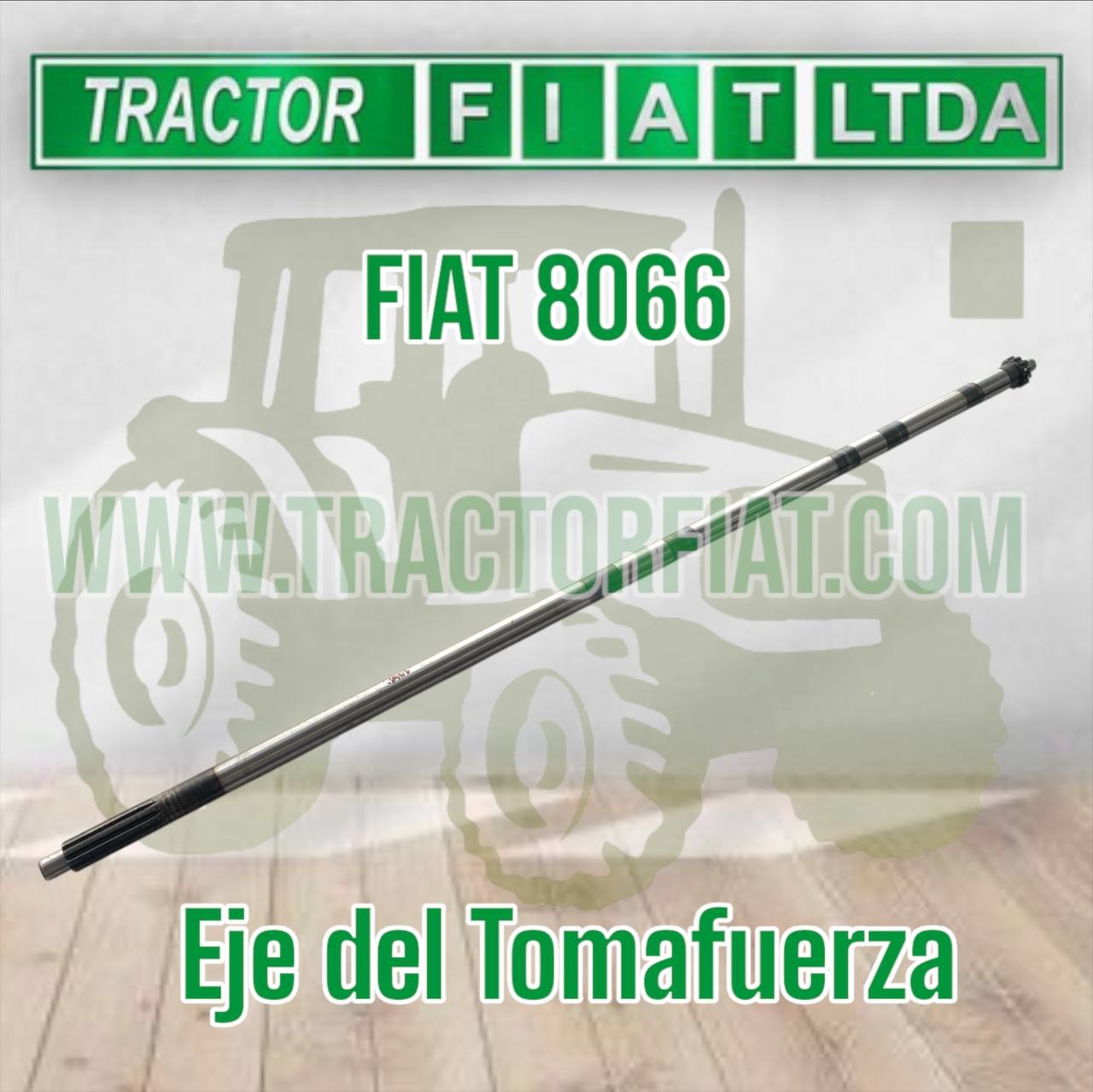 EJE TOMA FUERZA - MOTOR FIAT 8066